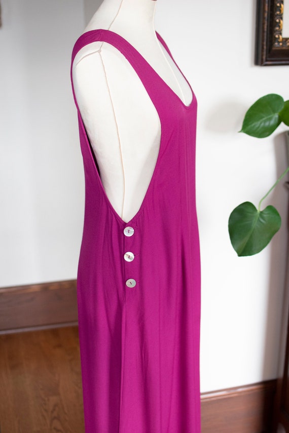 Vintage Maxi Dress, Summer Maxi Dress, sleeveless… - image 3