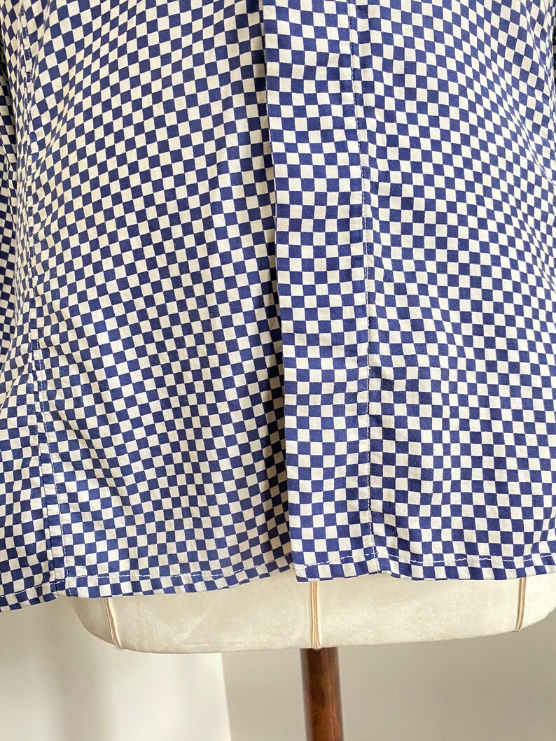 RARE vintage Pierre Cardin Paris New York checkered Oxford tops, vintage Oxford top, tailored button down tops, checkered tops image 4