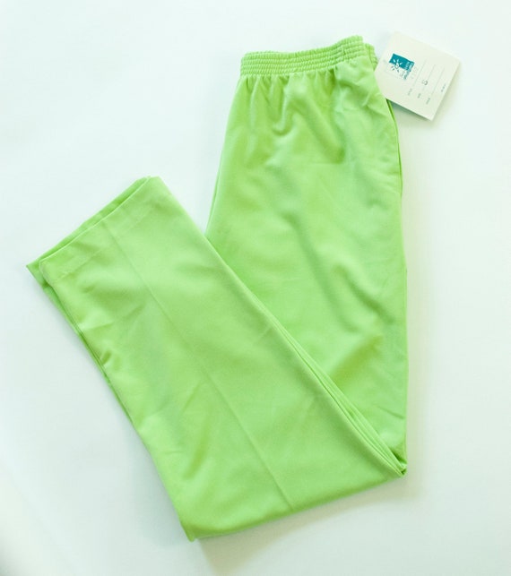 Vintage Lime Green Pants, Sea Suns by Sir Winston,