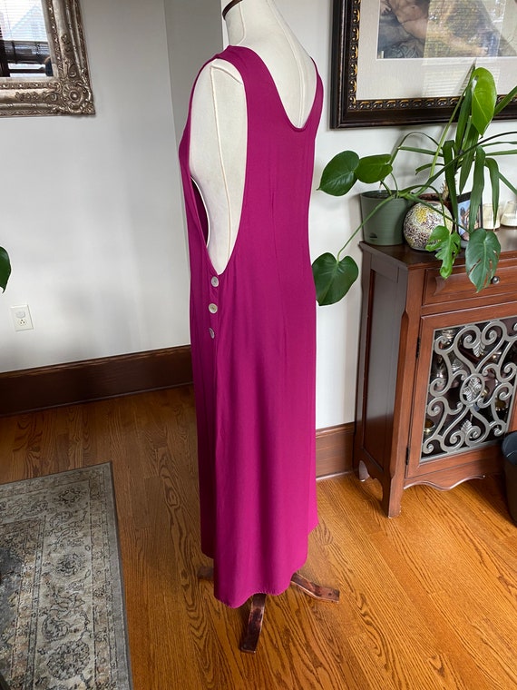 Vintage Maxi Dress, Summer Maxi Dress, sleeveless… - image 2