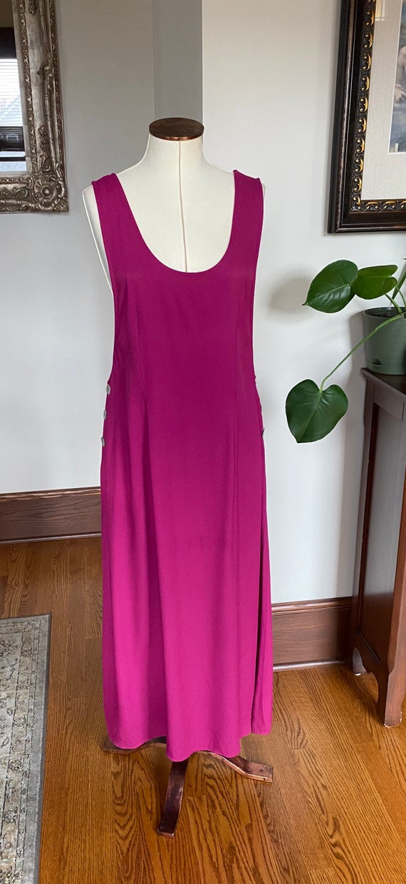 Vintage Maxi Dress, Summer Maxi Dress, sleeveless… - image 1