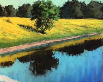 Quiet Reflections - Original Pastel Painting by Rochester, NY artist, Colette Savage