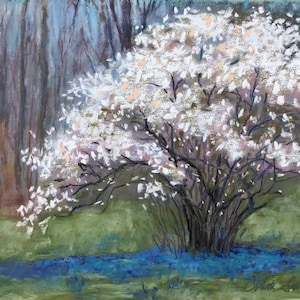 Carpet of Blue - High Quality Giclee Print or Original Pastel Painting by Colette Savage