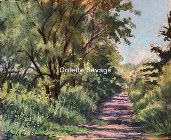 Beach Path Original Pastel Painting