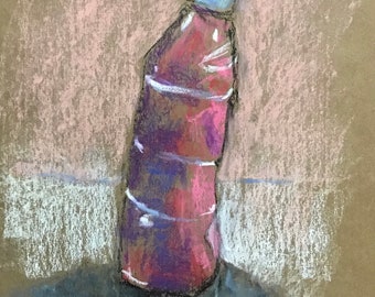 Bottle of Pink Paint, Crushed