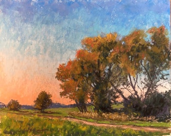 Original Art Pastel Painting and Giclee Prints by Colette Savage, 8x10, “Summer Afternoon”