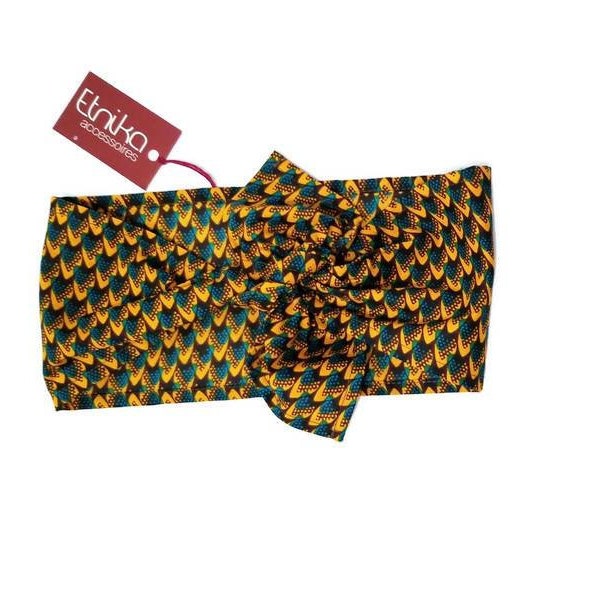 Completo a fascia cheveux femme et chouchou pour cheveux fait de Dashiki africain - Etnika accessoires cheveux femmes