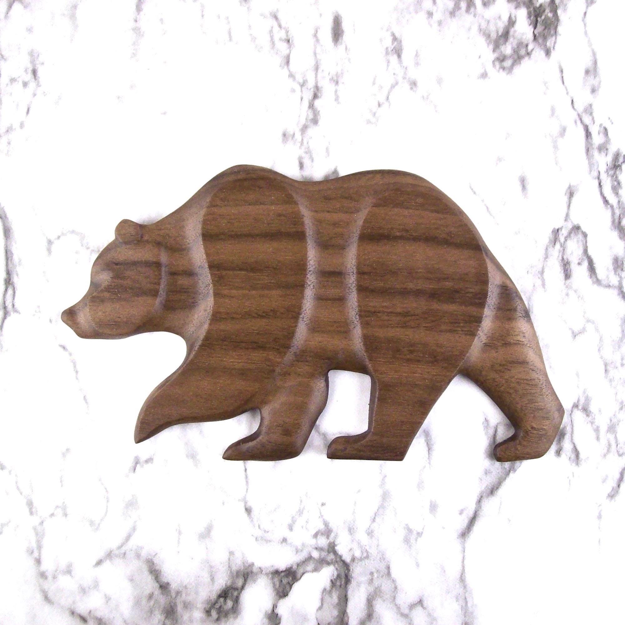 Hand Whittled Bear - Etsy