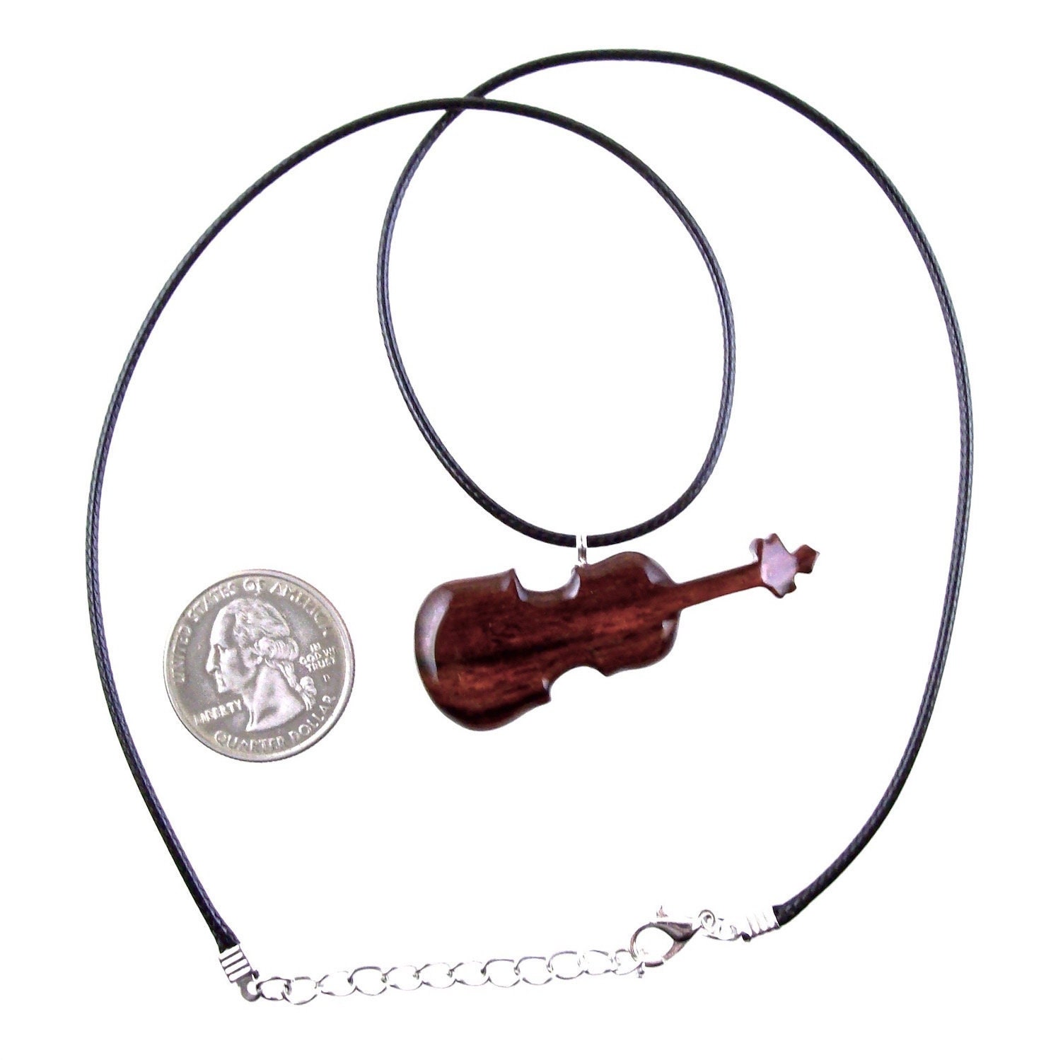 Little Treasures Collier Pendentif 925/1000 Musique Violon (Longueur de  chaîne Disponible 16- 18- 20- 22) 22 : : Mode