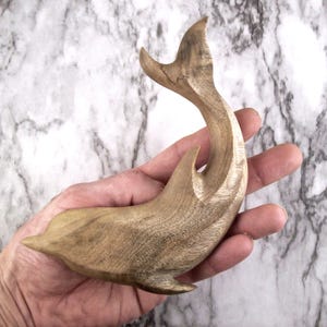 Hand-Carved Dolphin Wall Decor, Hanging Wooden Marine Life Art, Nautical Home Decor