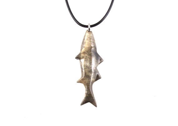Striped Bass Necklace Hand Carved 