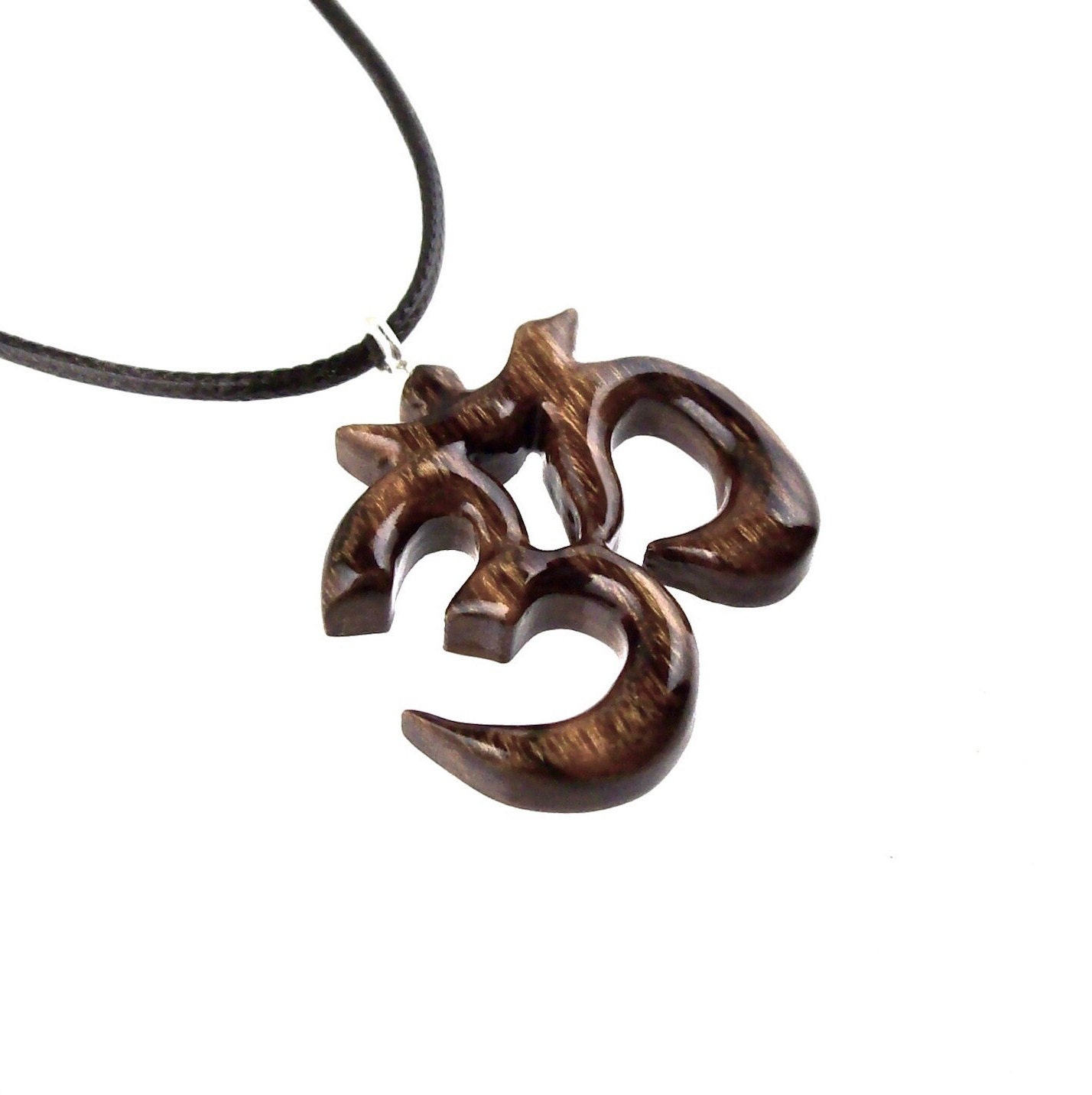 Wooden om necklace clearance