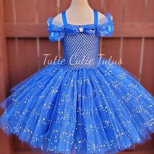 Royal Blue Cinderella Inspired Disney Princess Tutu Dress