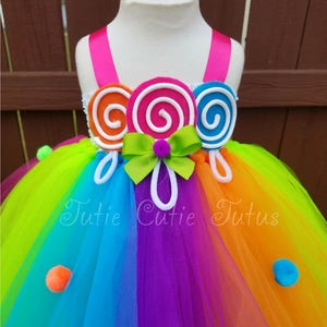 Door Candyland geïnspireerde tutu-jurk