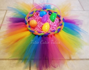 Rainbow Tutu Easter Basket