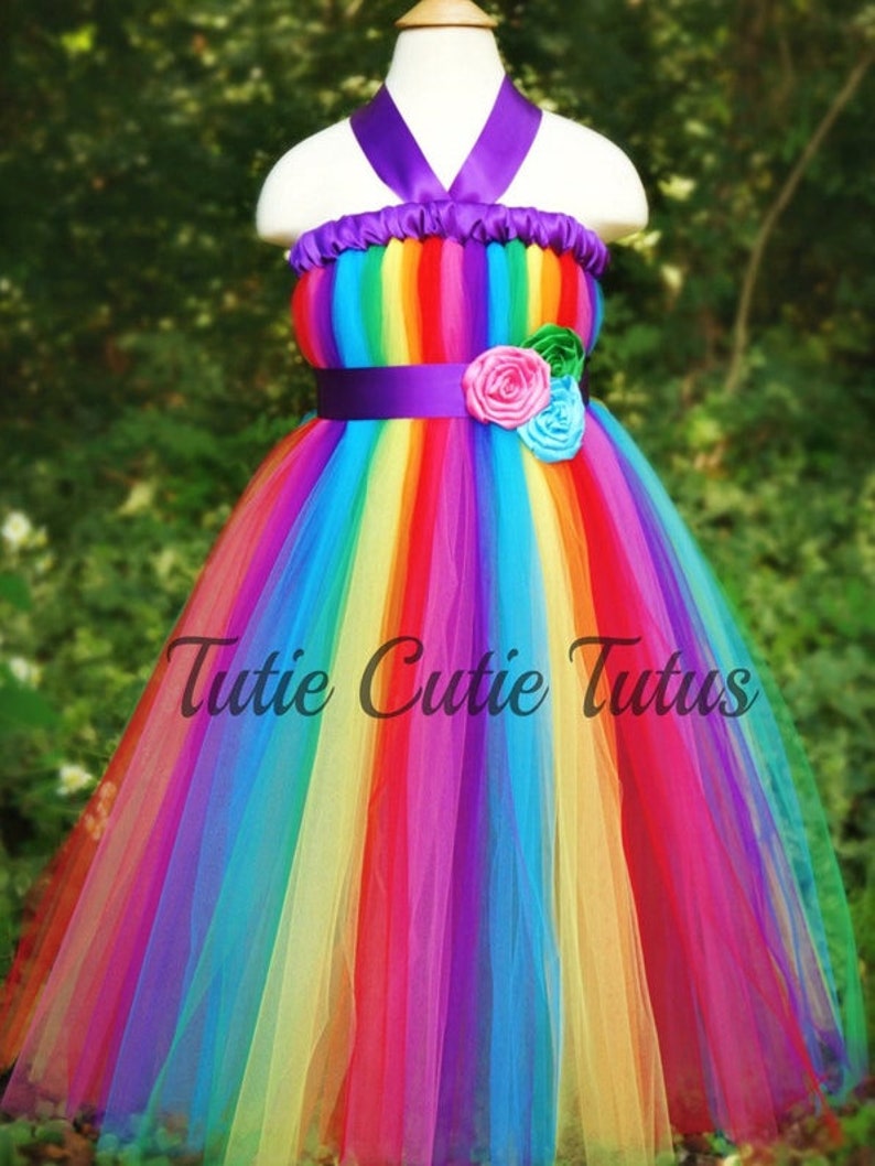 Rainbow Dash Candyland Inspired Tutu Dress image 1