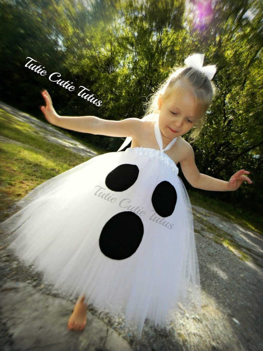 Halloween Ghost Costume Tutu Dress Ghost Outfit White Ghost - Etsy