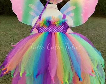 Rainbow Fairy Tutu Dress Costume