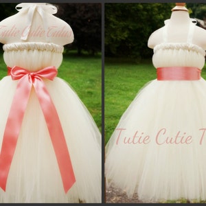 Voile Tutu Dress in Coral main image 1