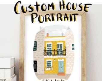 Custom Illustrated House Portrait