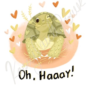 Hay Tortoise Valentines Card image 2