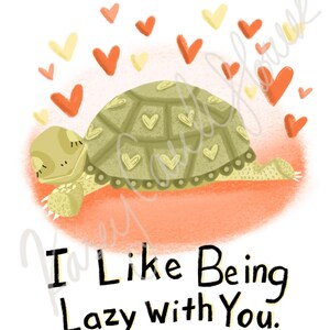 Mix Pack Tortoise Valentines Cards 6 or 12 image 3