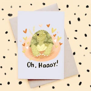 Hay Tortoise Valentines Card image 1