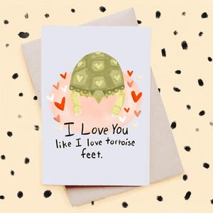 Tortoise Feet Valentines Card image 1