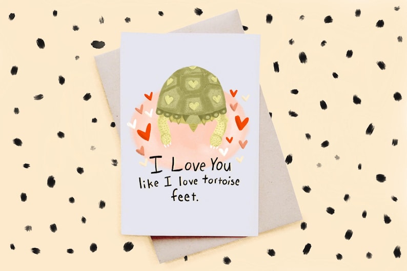 Tortoise Feet Valentines Card image 1