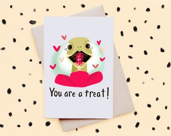 Tortoise Treat Valentines Card