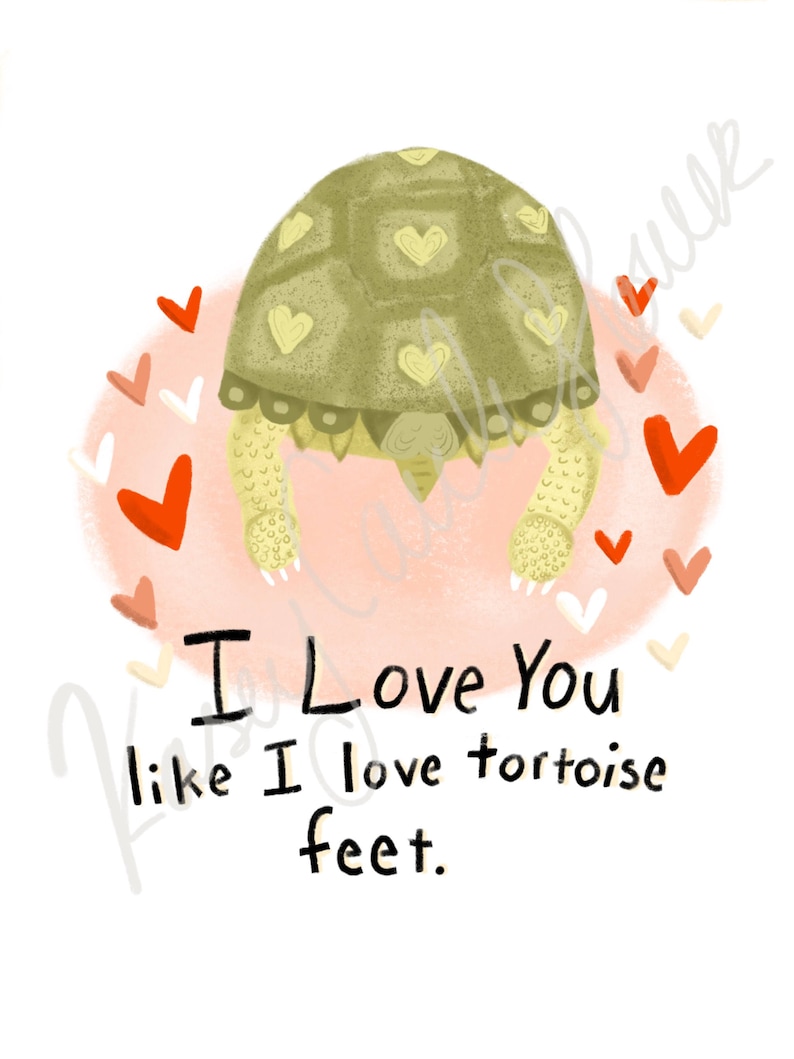 Tortoise Feet Valentines Card image 2