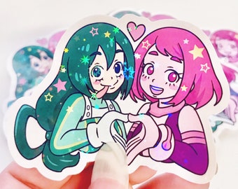 BNH My Hero Froppy and Uravity holo sticker!