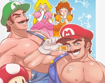 Mario and Luigi 11x17 Print!