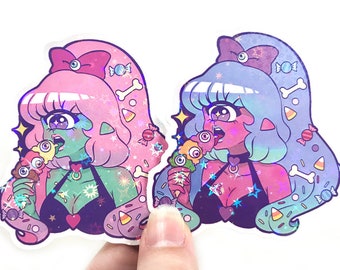 3 Scoops Cyclops holo stickers!