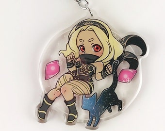 Gravity Rush Kat and Dusty 3" Keychain!