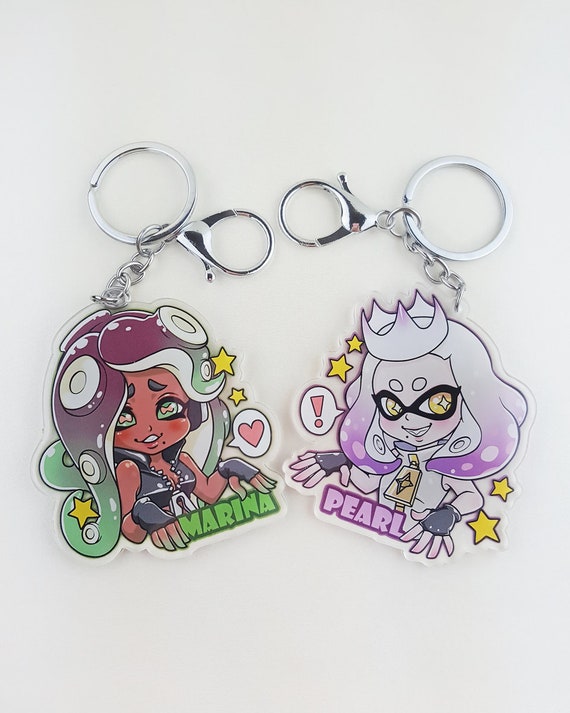 Splatoon 2 Squid Vocal Concert HImE Metal Keychain Wallet Key ring Gift Pre N