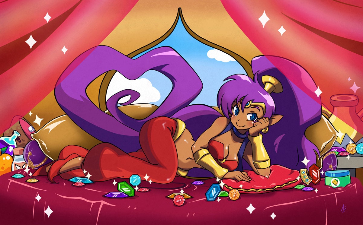 Shantae's Treasure 11x17 Holographic Print!