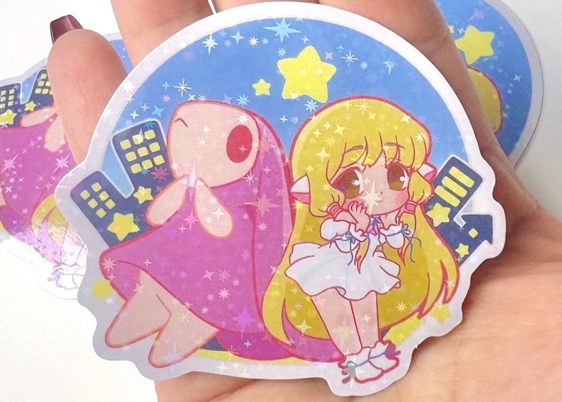 Chobits City With No People 3inch Holo Sticker image 1