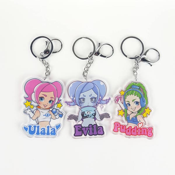 Space Channel 5 3" Acrylic keychains!