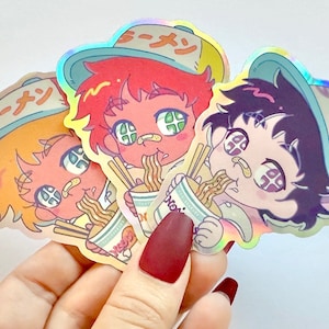 Ramen Boi Iridescent Stickers!