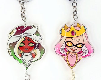 Splatoon 2 Marina and Pearl 3" keychains!