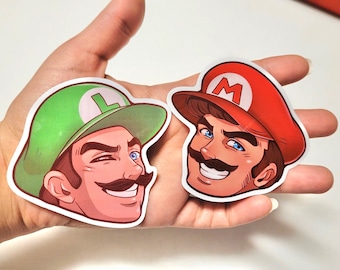 Sexy Mario and Luigi Clear Stickers!