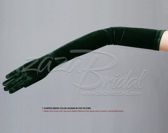 Guanti Corti In Velluto Da Opera Per Donna Guanti Da Banchetto - Foto 10