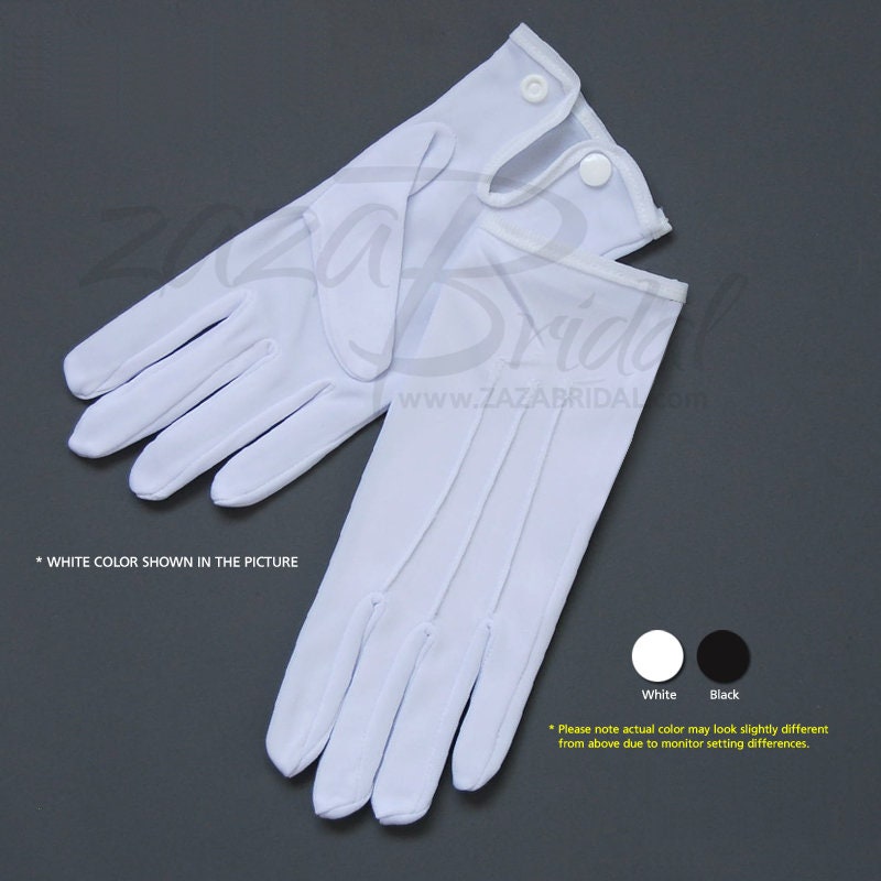 White Dress Mens Gloves - Etsy