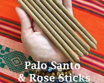 100% Pure Sacred Palo Santo & Rose Incense Sticks for Cleansing and Purifying!