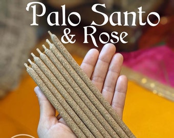 100% Pure Sacred Palo Santo & Rose Incense Sticks for Cleansing and Purifying!