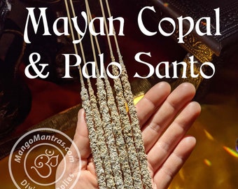 100% Pure Sacred Mayan Copal & Palo Santo Resin Incense Sticks for Blessing, Purifying and Protection!