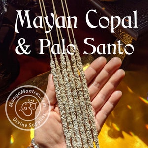 100% Pure Sacred Mayan Copal & Palo Santo Resin Incense Sticks for Blessing, Purifying and Protection!