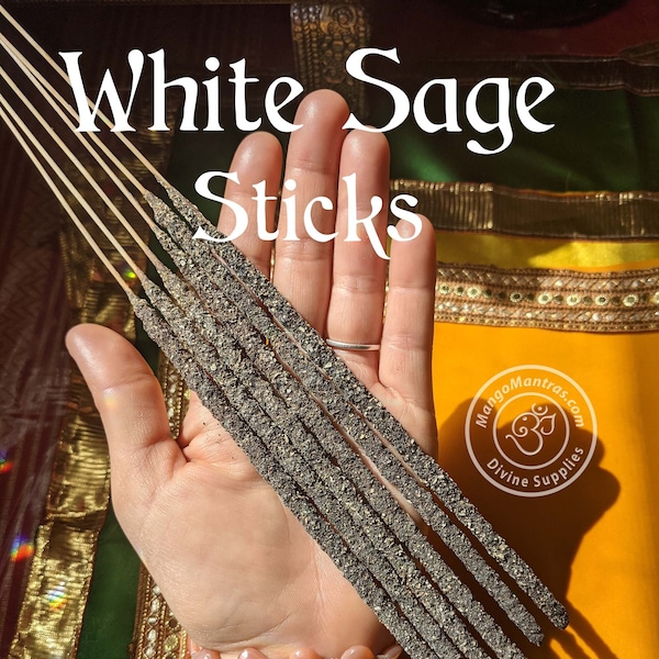 100% Pure Sacred White Sage Incense Sticks for Cleansing and Purifying!