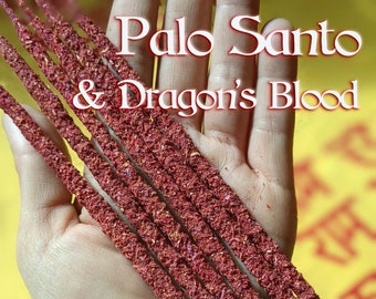 Palo Santo & Dragon's Blood Resin Incense Sticks for Protection, Purifying and Blessing!